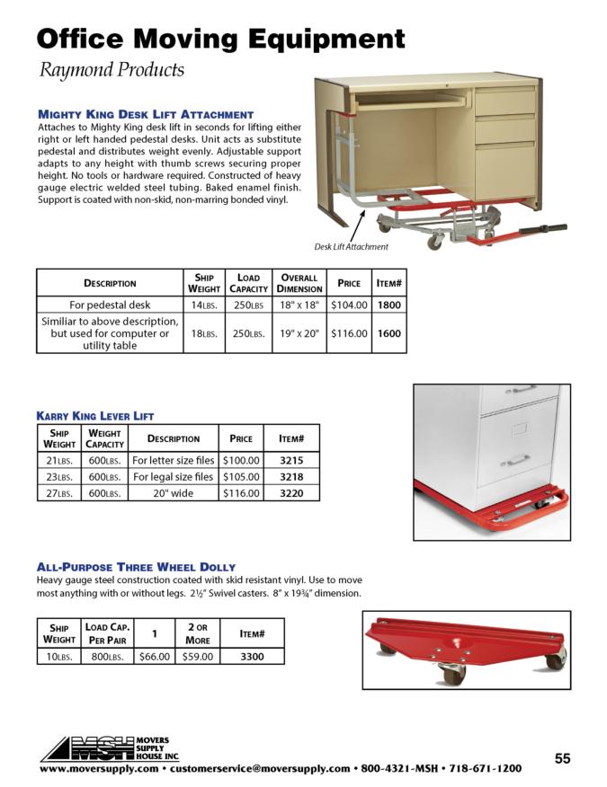 Office Moving Equipment - Raymond